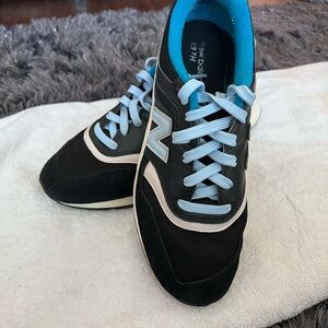 New Balance Black and Blue Sneakers